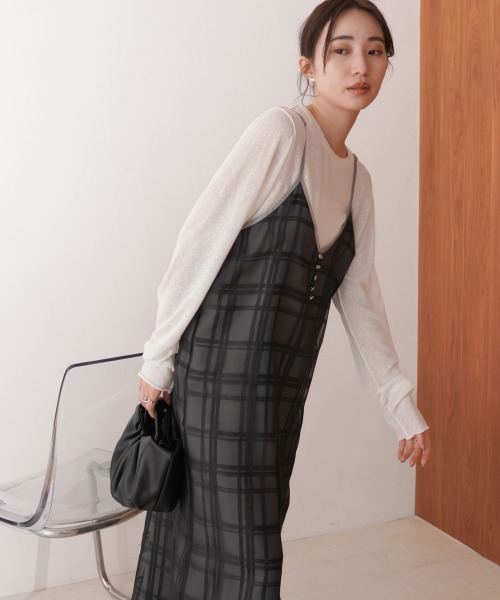 「Bab」 キャミソールワンピース M ブラック レディース_画像8