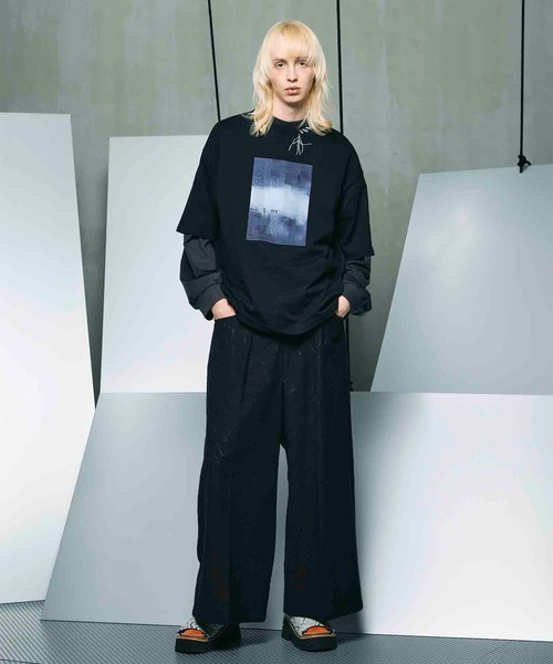 「MAISON SPECIAL」 半袖Tシャツ 1 ホワイト メンズ_画像8