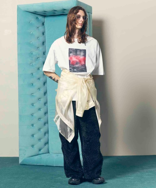 「MAISON SPECIAL」 半袖Tシャツ 1 ホワイト メンズ_画像9