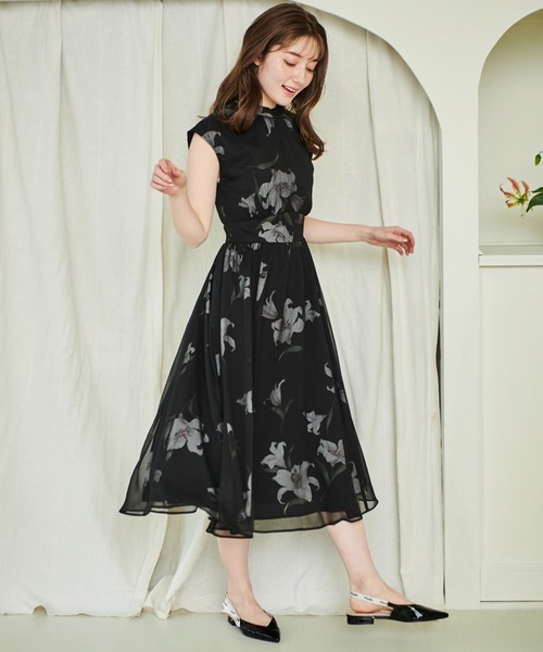 「NOELA」 半袖ワンピース M ブラック レディース_画像5