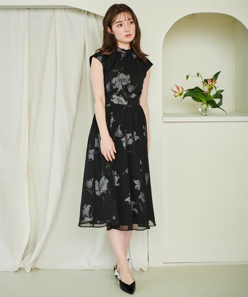 「NOELA」 半袖ワンピース M ブラック レディース_画像7