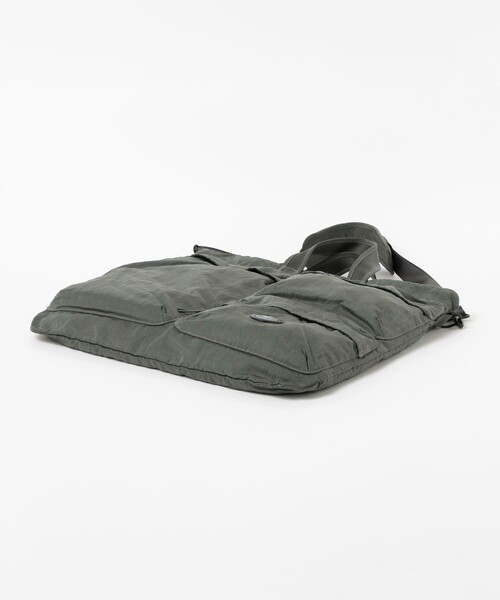 C.P. Company ボストンバッグ グレー キャンバス レザー C.P. COMPANY（シーピーカンパニー） トートバッグ 大きめ C.P.