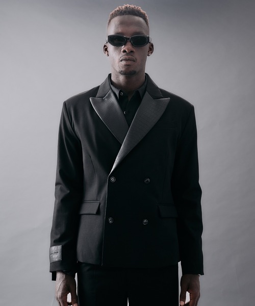 ANDER HUNK ジャケット テーラードジャケット Crocodile Lapel