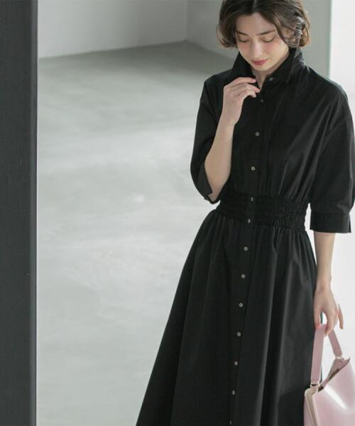 「OPAQUE.CLIP」 シャツワンピース 38 ピンク レディース_画像5