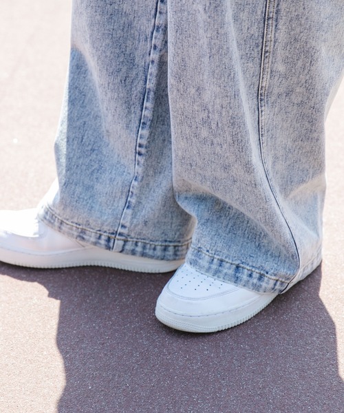 「WEGO」 「sundy skate club」カーゴパンツ MEDIUM ブラック メンズ_画像4