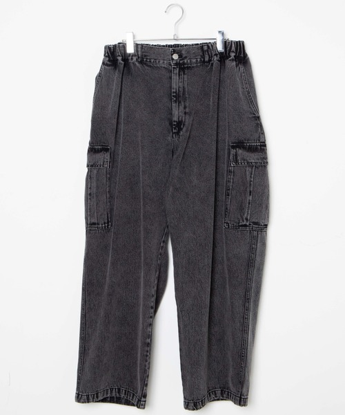 「WEGO」 「sundy skate club」カーゴパンツ MEDIUM ブラック メンズ_画像9