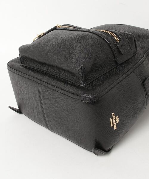 【超美品】COACHレザー リュック ブラック ゴールド レディース 通勤 通学 COACH（コーチ） リュック - ブラック レディース : ZOZOTOWN Yahoo!店