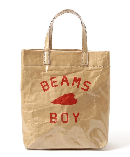 【BEAMS BOY】編み物トートバッグ BEAMS BOY トートバッグ / BBロゴ ショップバック レディース