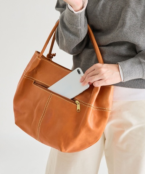 トートバッグ zucchero ズッケロ バッグ レディース 本革 マチ広