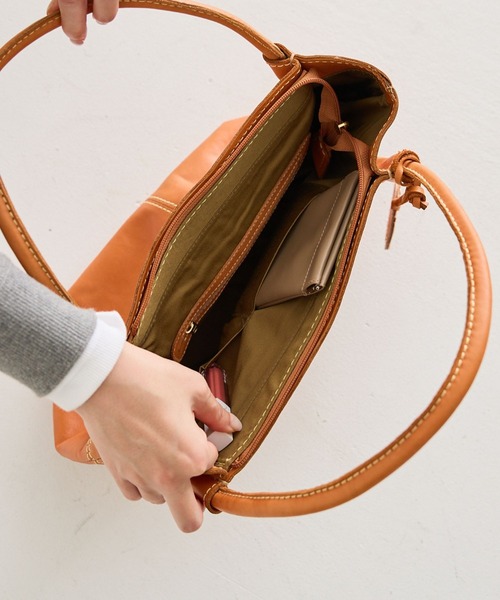 トートバッグ zucchero ズッケロ バッグ レディース 本革 マチ広