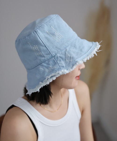 女性系　ハット ap retro 帽子 ハット デニムバ ケットハット レディース