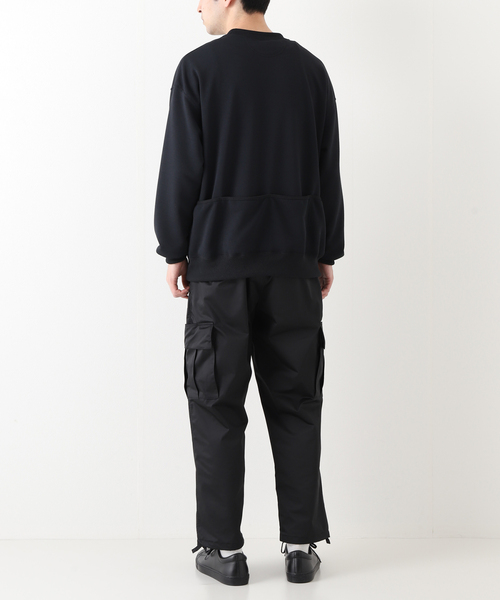 スウェット 【PSEUDOS / シュードス】PLAIN CREW NECK SWEATSHIRT LS