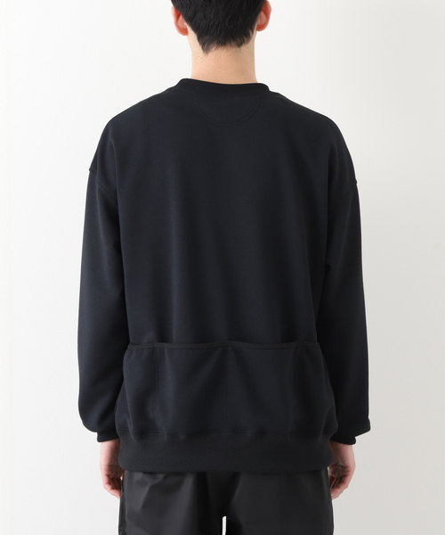 スウェット 【PSEUDOS / シュードス】PLAIN CREW NECK SWEATSHIRT LS