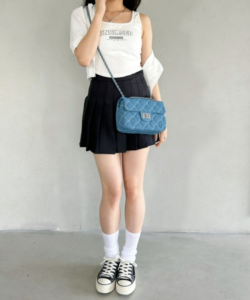 kate spadeカジュアルエレガント*キルティング*デニムショルダー kate spade NEW YORK ショルダーバッグ バッグ デコ キルテッド