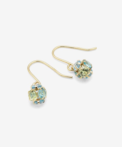 BLOOM（ブルーム） ピアス K10 イエローゴールド キュービック