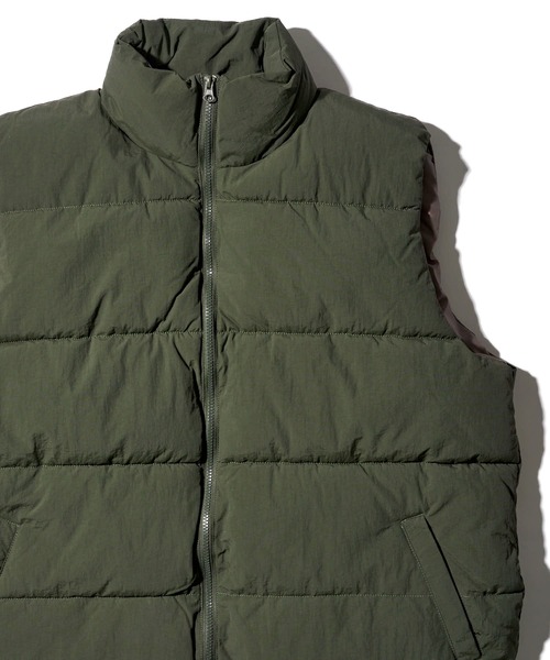 未使用品stand collar padded vest　暖かな中綿ベスト ADPOSION ベスト ジレ stand collar padding vest / スタンド