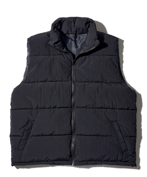 ADPOSION ベスト ジレ stand collar padding vest / スタンド