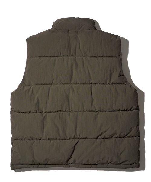 未使用品stand collar padded vest　暖かな中綿ベスト stand collar padded vest | cafune
