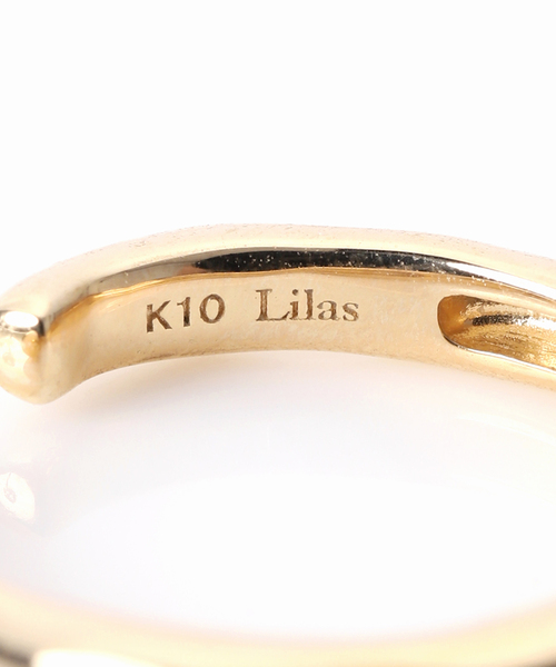 Lilas 指輪 リング スモールユラギカフリング K10 レディース