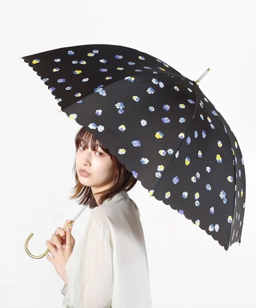 未使用　Mardi Mercredi 花柄ネイビー雨傘 未使用 Mardi Mercredi 花柄ネイビー雨傘 - メルカリ