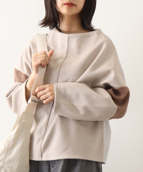tシャツ Anna Nicola 配色切替えプルオーバー レディース Anna Nicola tシャツ 配色切替えプルオーバー レディース