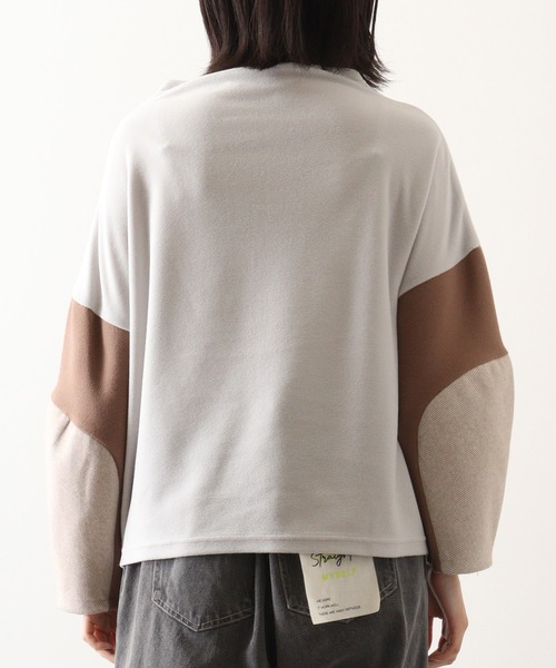 Anna Nicola tシャツ 配色切替えプルオーバー レディース