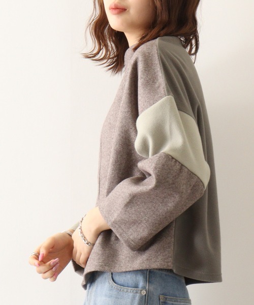 tシャツ Anna Nicola 配色切替えプルオーバー レディース Anna Nicola tシャツ 配色切替えプルオーバー レディース