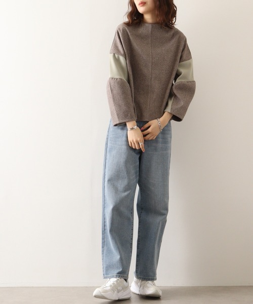 tシャツ Anna Nicola 配色切替えプルオーバー レディース Anna Nicola tシャツ 配色切替えプルオーバー レディース