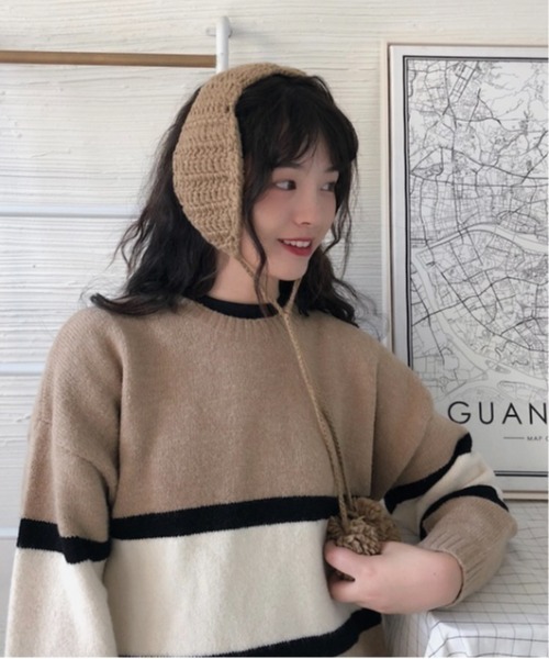 BURNER（バーナー） 耳当て イヤーマフ 「OKUOKU 0909」耳当て 手編み