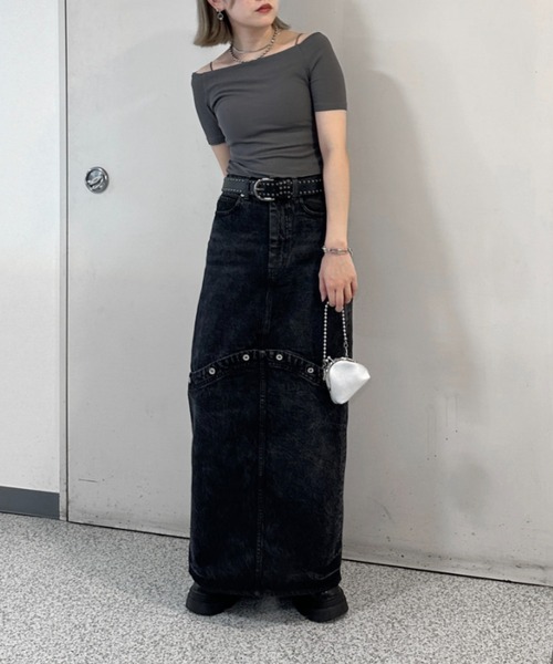 jiasecond. ベルト 「jiasecond.」ダブルスタッズデザインベルト