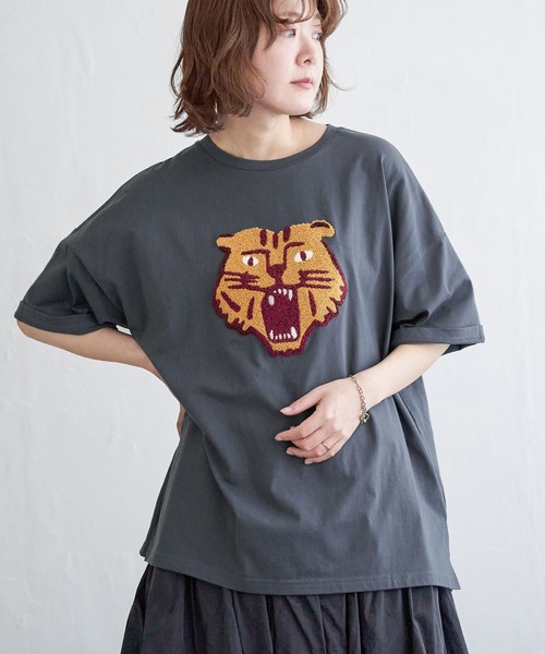 tシャツ ACT ナチュラルライク ニットT　UNISEX レディース Amazon | [二力] tシャツ レディース ゆったり 夏着 半袖