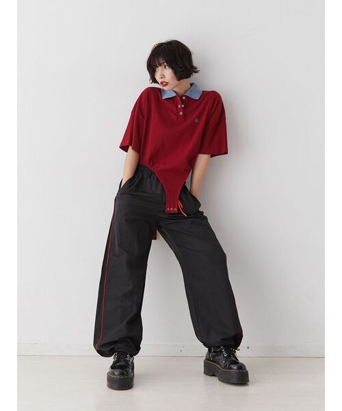パイピングイージーパンツ jouetie パンツ パイピングイージーパンツ レディース
