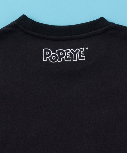 POPEYE（ポパイ） tシャツ 「 」キャラクタープリント フロント