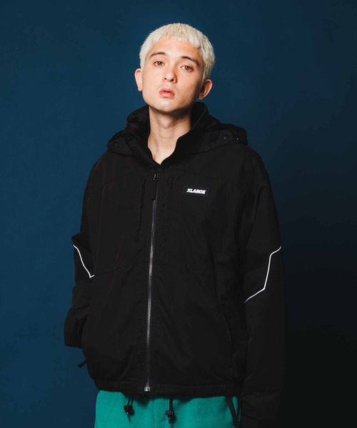 XLARGE」 ジップアップブルゾン M ブラック メンズ - メンズファッション