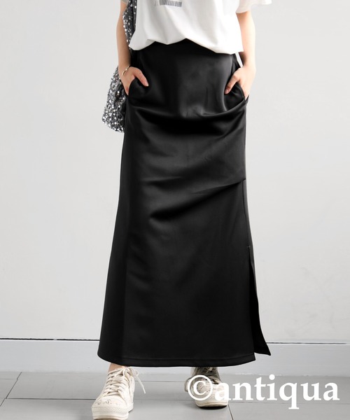 antiqua スカート サイドタックロングスカート : ZOZOTOWN Yahoo
