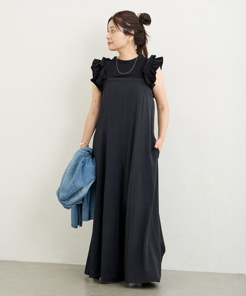 極美品✨️JOURNAL STANDARD relume キャミサロペット 麻混 麻ブレンドサロペット（サロペット／オーバーオール）｜JOURNAL