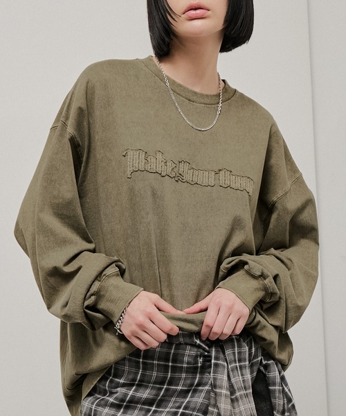 tシャツ 「Alfred Alex」ヴィンテージメイクデザイン ビッグピグメント