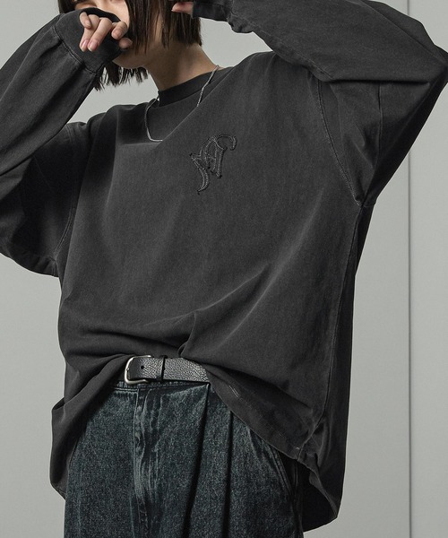 tシャツ 「Alfred Alex」ヴィンテージメイクデザイン ビッグピグメント