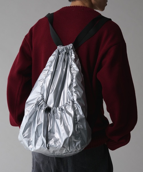 Adoon plain デイバック リュック ナイロンドローコードナップサック