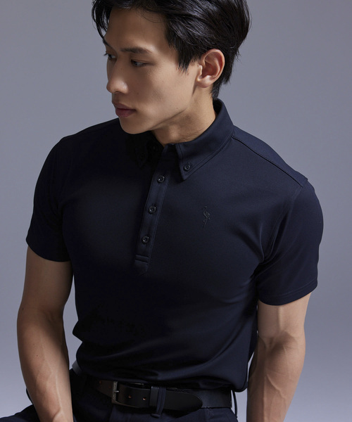 ジュン＆ロぺ（JUN&ROPE’）/【NOIR】【吸水速乾】クールマックスボタンダウンシャツ JUN&ROPE'（ジュンアンドロペ） ポロシャツ 「NOIR」「吸水速乾