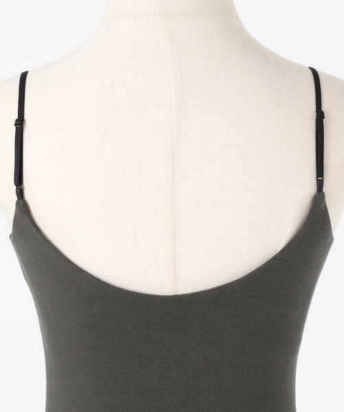 EMILY WEEK 新品 オーガニックコットン混ストレッチブラキャミソール 追加》オーガニックコットン混 ストレッチブラキャミソール