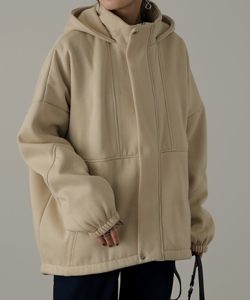 HUG.U トレーナー スウェット 裏起毛スウェットアウター レディース