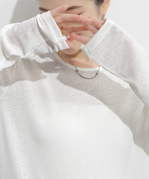 シアートップス白 tシャツ リブシアートップス レディース : ZOZOTOWN Yahoo!店 - 通販