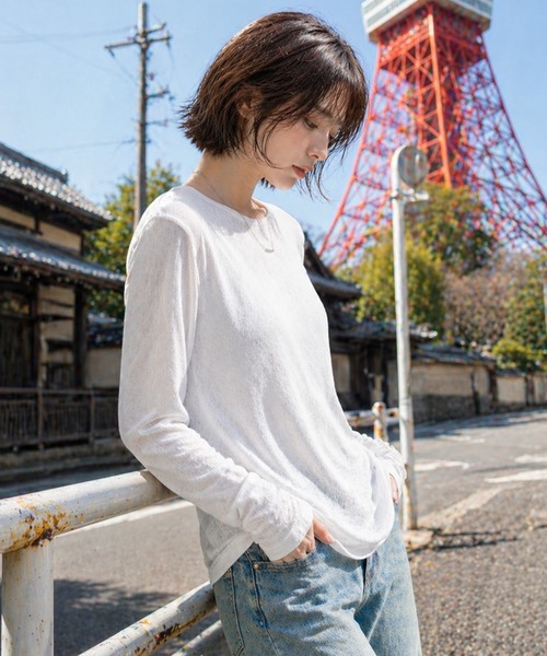 tシャツ リブシアートップス レディース : ZOZOTOWN Yahoo!店 - 通販