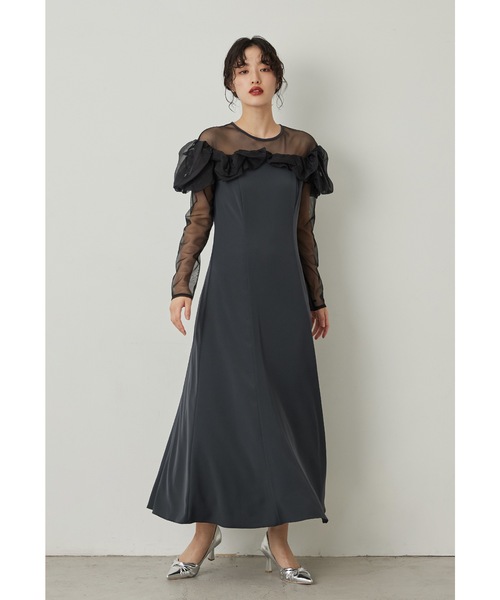 niana（ニアナ） ドレス フリルフレアドレス 結婚式 成人式 同窓会