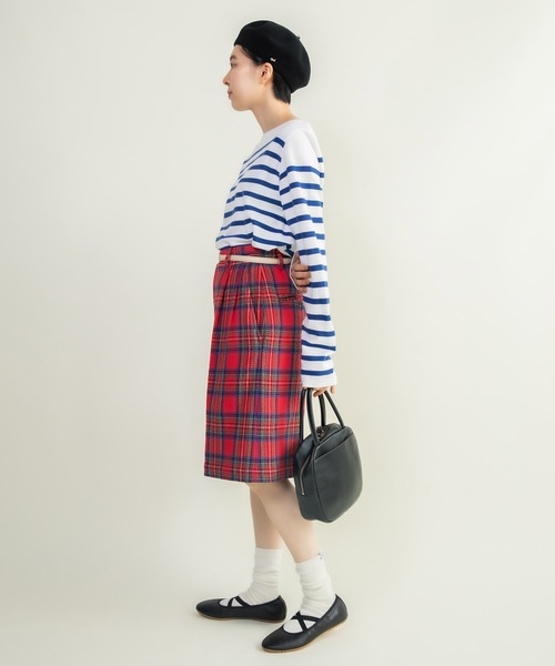 dot and stripes CHILD WOMAN 赤ギンガムチェックパンツ