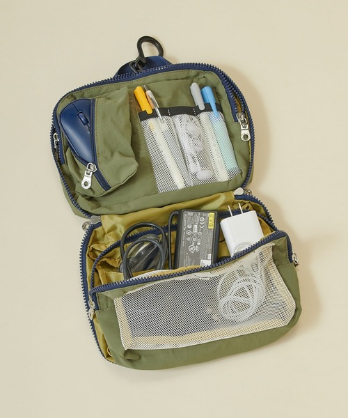 新品未使用 ポーチ ルートイン ホテル 3点セット ヒツジ？ 緑 不織布