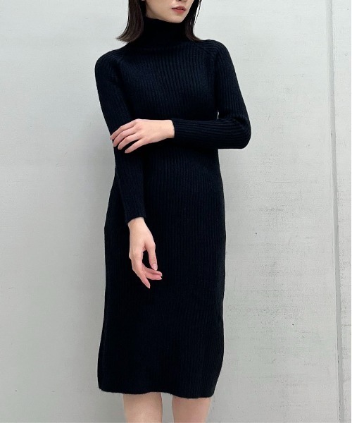 ＆soiree（アンドソワレ） ワンピース 「＆soiree」タートルネック