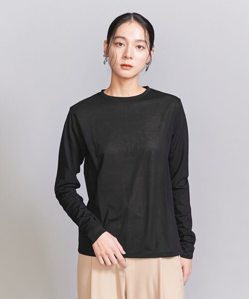 UNITED ARROWS シアー フィット クルーネック カットソー シアー フィット クルーネック カットソー