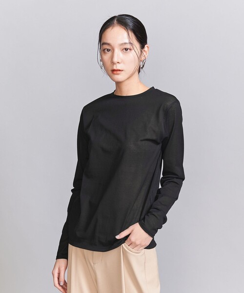 新品　BEAUTY&YOUTH シアークルーネック BEAUTY＆YOUTH UNITED ARROWS tシャツ コットンナイロン天竺